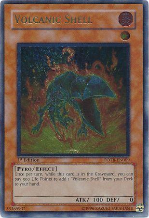 Volcanic Shell - FOTB-EN009 - Ultimate Rare - 1st Edition