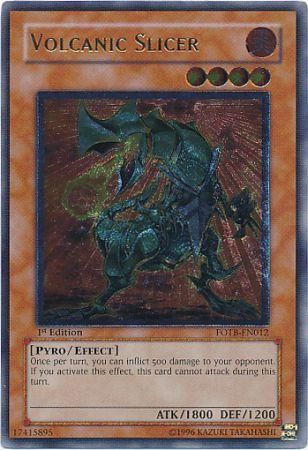 Volcanic Slicer - FOTB-EN012 - Ultimate Rare - 1st Edition