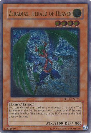 Zeradias, Herald of Heaven - FOTB-EN018 - Ultimate Rare - 1st Edition