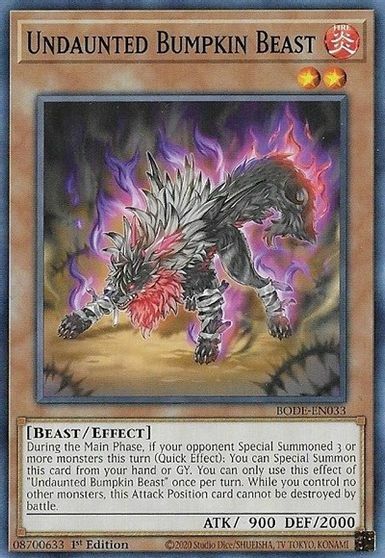 Undaunted Bumpkin Beast - BODE-EN033 - Common - 1st Edition