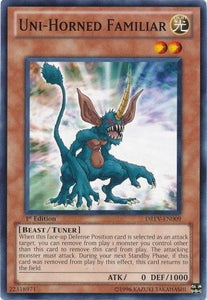 Uni-Horned Familiar - DREV-EN009 - Common - 1st Edition