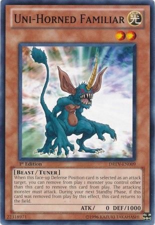 Uni-Horned Familiar - DREV-EN009 - Common - 1st Edition