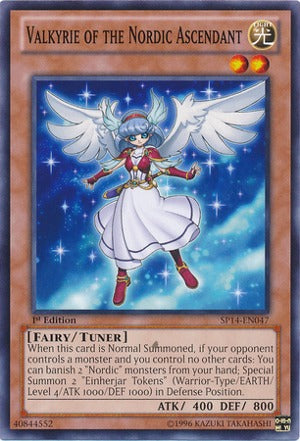 Valkyrie of the Nordic Ascendant - SP14-EN047 - Starfoil Rare - 1st Edition