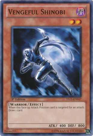 Vengeful Shinobi - YS11-EN017 - Common - 1st Edition