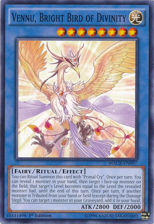 Vennu, Bright Bird of Divinity - MACR-EN097 - Common - 1st Edition