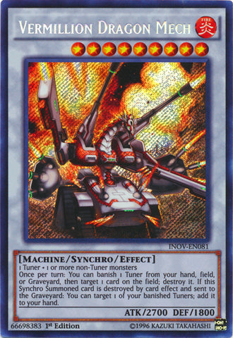 Vermillion Dragon Mech - INOV-EN081 - Secret Rare - 1st Edition