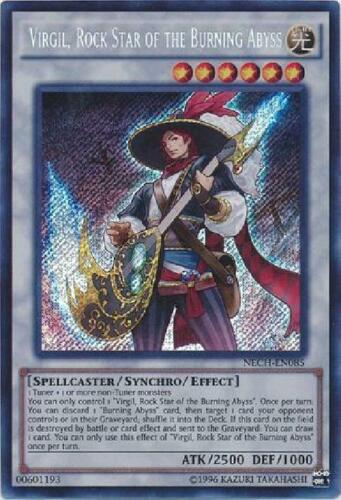 Virgil, Rock Star of the Burning Abyss - NECH-EN085 - Secret Rare - Unlimited