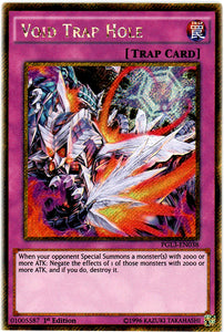 Void Trap Hole - PGL3-EN038 - Gold Secret Rare - 1st Edition