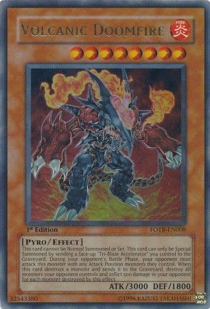 Volcanic Doomfire - FOTB-EN008 - Ultra Rare - 1st Edition