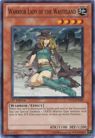 Warrior Lady of the Wasteland - YS11-EN020 - Common - 1st Edition