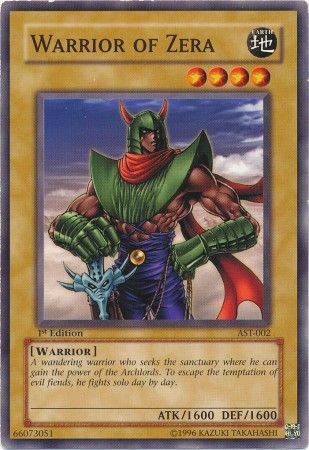 Warrior of Zera - AST-002 - Common - 1st Edition