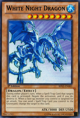 White Night Dragon - BP02-EN083 - Rare - 1st Edition