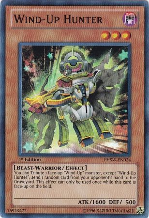 Wind-Up Hunter - PHSW-EN024 - Super Rare - 1st Edition