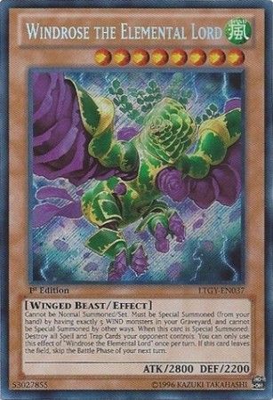 Windrose the Elemental Lord - LTGY-EN037 - Secret Rare - 1st Edition