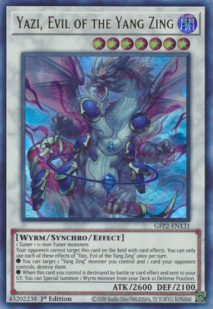 Yazi, Evil of the Yang Zing - GFP2-EN131 - Ultra Rare - 1st Edition