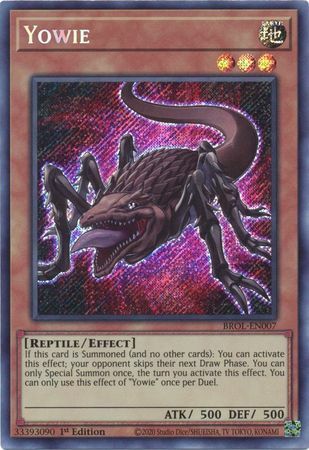 Yowie - BROL-EN007 - Secret Rare - 1st Edition