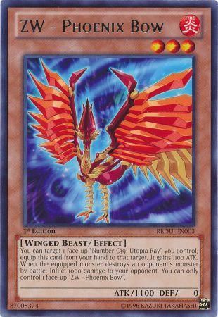 ZW - Phoenix Bow - REDU-EN003 - Rare - 1st Edition