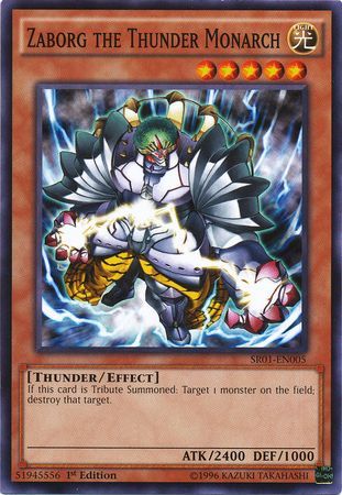 Zaborg the Thunder Monarch - SR01-EN005 - Common - 1st Edition