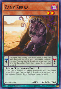 Zany Zebra - MP16-EN209 - Common - 1st Edition