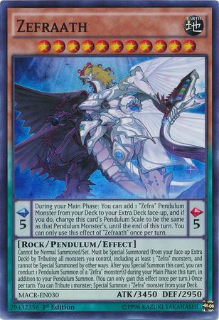 Zefraath - MACR-EN030 - Super Rare - 1st Edition