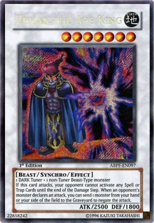 Zeman the Ape King - ABPF-EN097 - Secret Rare - 1st Edition