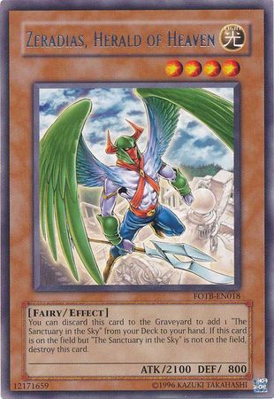 Zeradias, Herald of Heaven - FOTB-EN018 - Rare - Unlimited