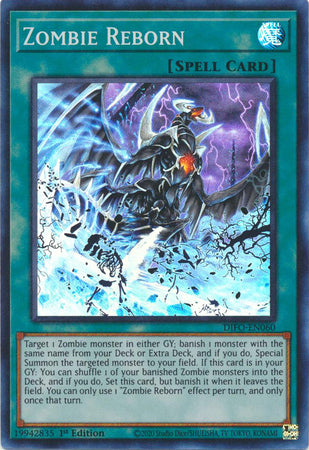 Zombie Reborn - DIFO-EN060 - Super Rare - 1st Edition