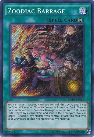 Zoodiac Barrage - RATE-EN059 - Secret Rare - Unlimited