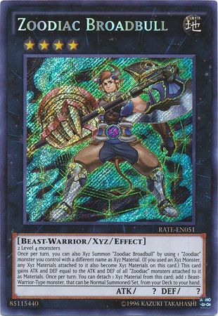 Zoodiac Broadbull - RATE-EN051 - Secret Rare - Unlimited