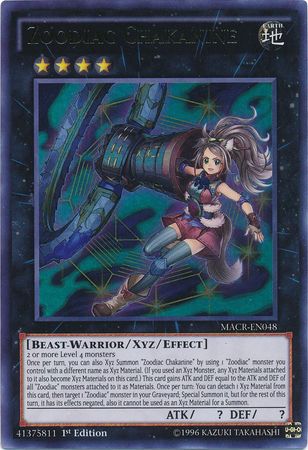 Zoodiac Chakanine - MACR-EN048 - Ultra Rare - 1st Edition