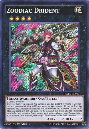 Zoodiac Drident - RATE-EN053 - Secret Rare - 1st Edition