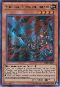 Zoodiac Thoroughblade - RATE-EN017 - Ultra Rare - Unlimited