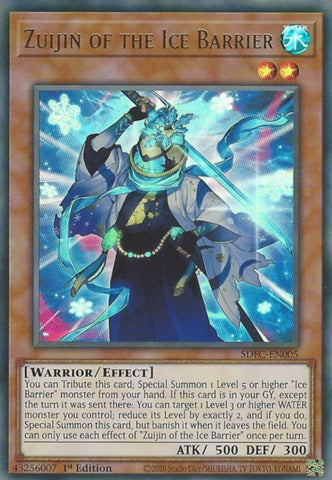 Zuijin of the Ice Barrier - SDFC-EN005 - Ultra Rare - 1st Edition