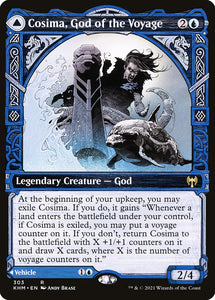 Cosima, God of the Voyage//The Omenkeel - KHM - Rare - Showcase