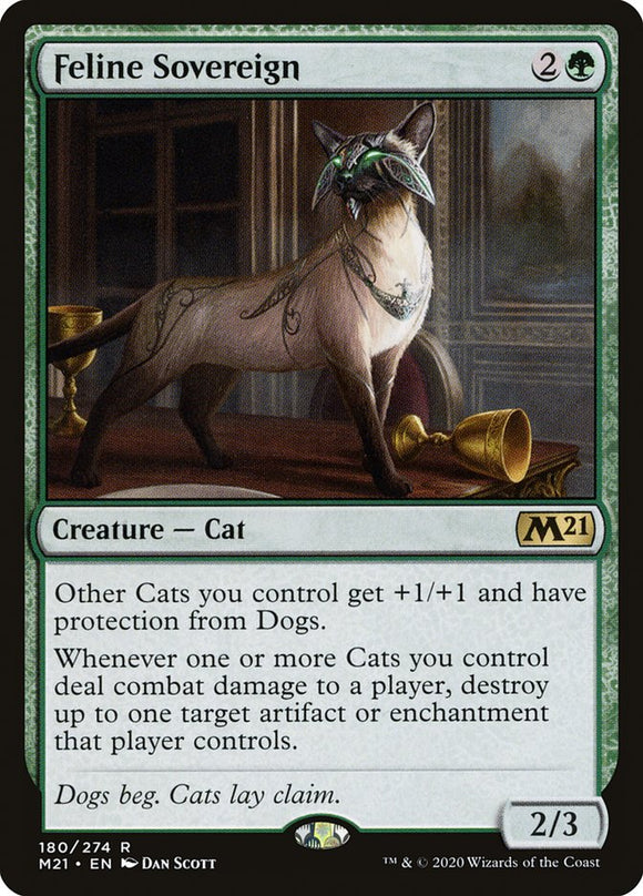 Feline Sovereign - M21 - Rare - Foil