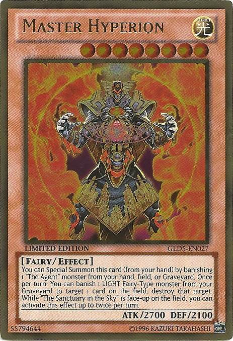 Master Hyperion - GLD5-EN027 - Gold Rare - Limited