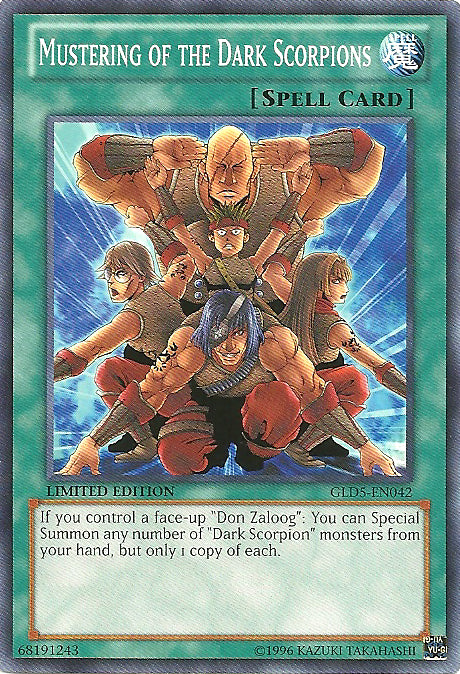 Mustering of the Dark Scorpions - GLD5-EN042 - Common - Limited