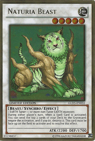 Naturia Beast - GLD5-EN032 - Gold Rare - Limited