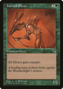 Horned Sliver - TMP - Uncommon - Japanese